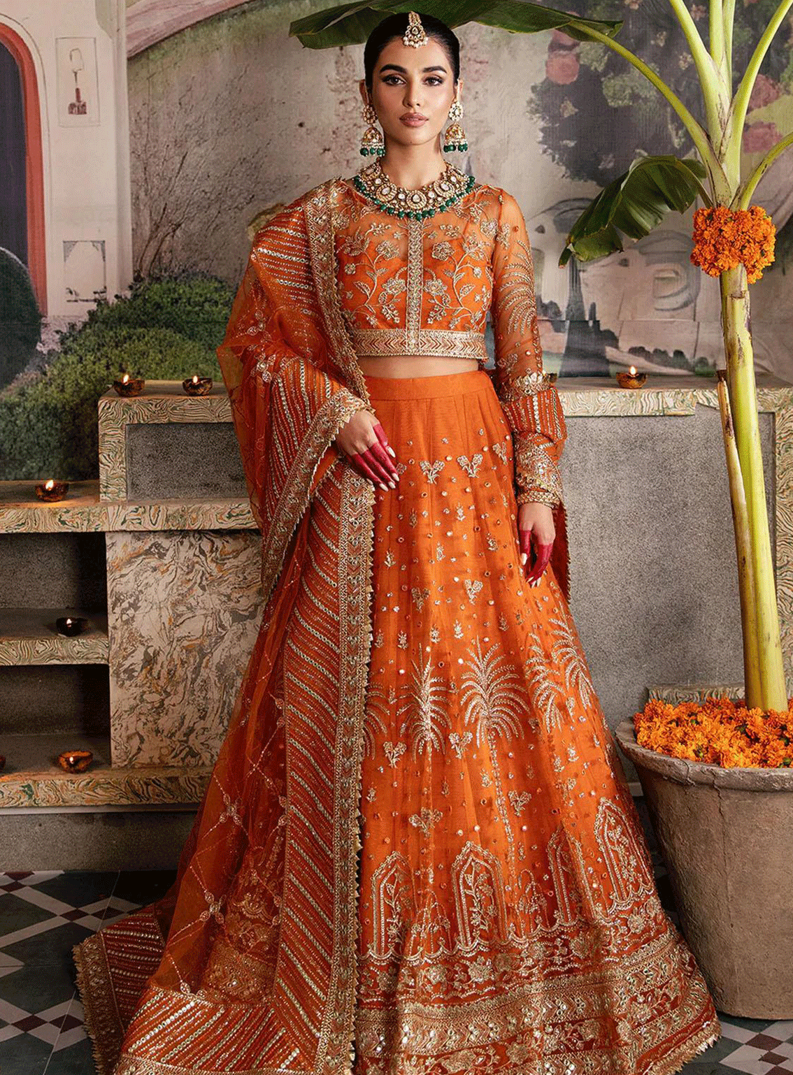 Shehnai by Afrozeh Embroidered Net Unstitched 3 Piece Suit - AFR23WF 01 DILAAB Shehnai by Afrozeh Embroidered Net Unstitched 3 Piece Suit - AFR23WF 01 DILAAB