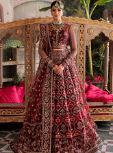 Shehnai by Afrozeh Embroidered Net Unstitched 3 Piece Suit - AFR23WF 07 TABEER