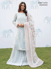 Shendi By Iznik Embroidered Chiffon Unstitched 3 Piece Suit - IZ23SC ISC-02 FEROZA