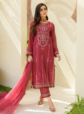 Souz-E-Ulfat By Addee Embroidered Lawn Stitched 3 Piece Suit - AD24SU SM-002 AABIRAH