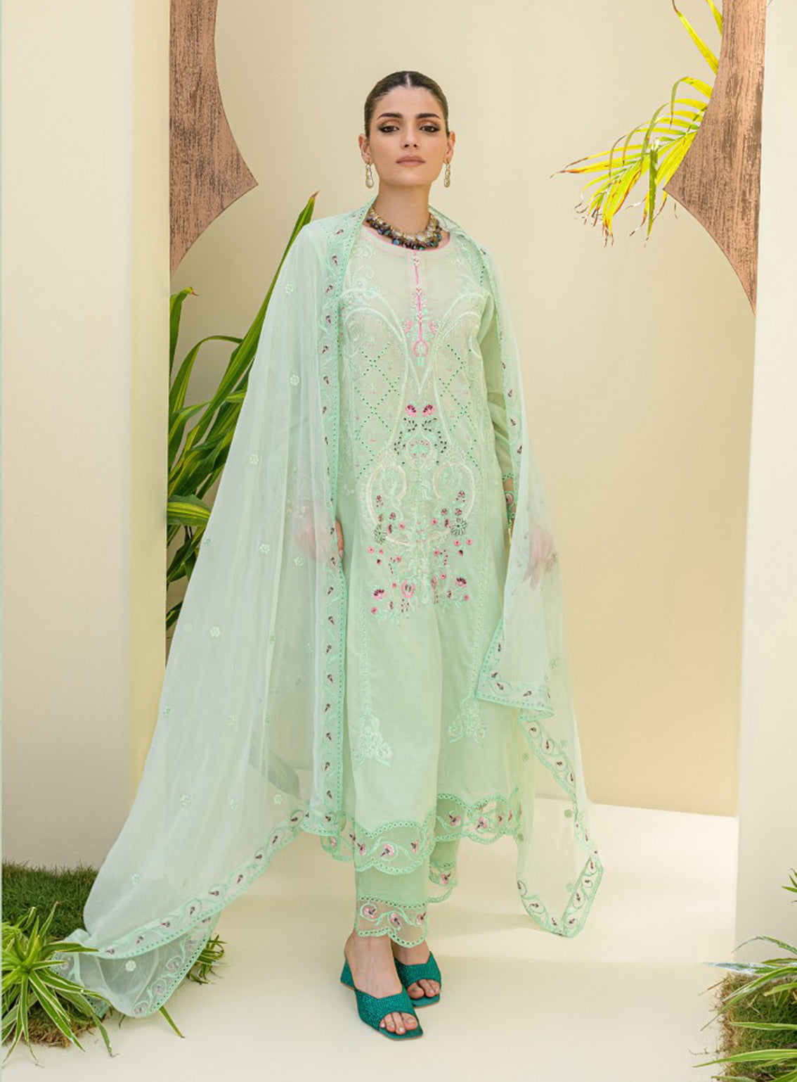 Souz-E-Ulfat By Addee Embroidered Lawn Stitched 3 Piece Suit - AD24SU SM-003 RAMEEN Souz-E-Ulfat By Addee Embroidered Lawn Stitched 3 Piece Suit - AD24SU SM-003 RAMEEN
