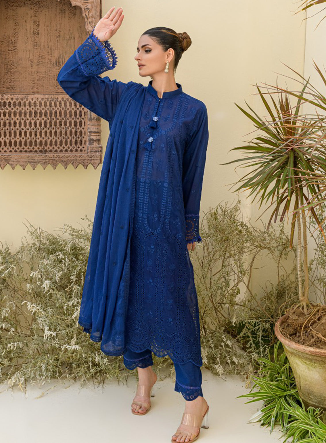 Souz-E-Ulfat By Addee Embroidered Lawn Stitched 3 Piece Suit - AD24SU SM-006 GITI Souz-E-Ulfat By Addee Embroidered Lawn Stitched 3 Piece Suit - AD24SU SM-006 GITI