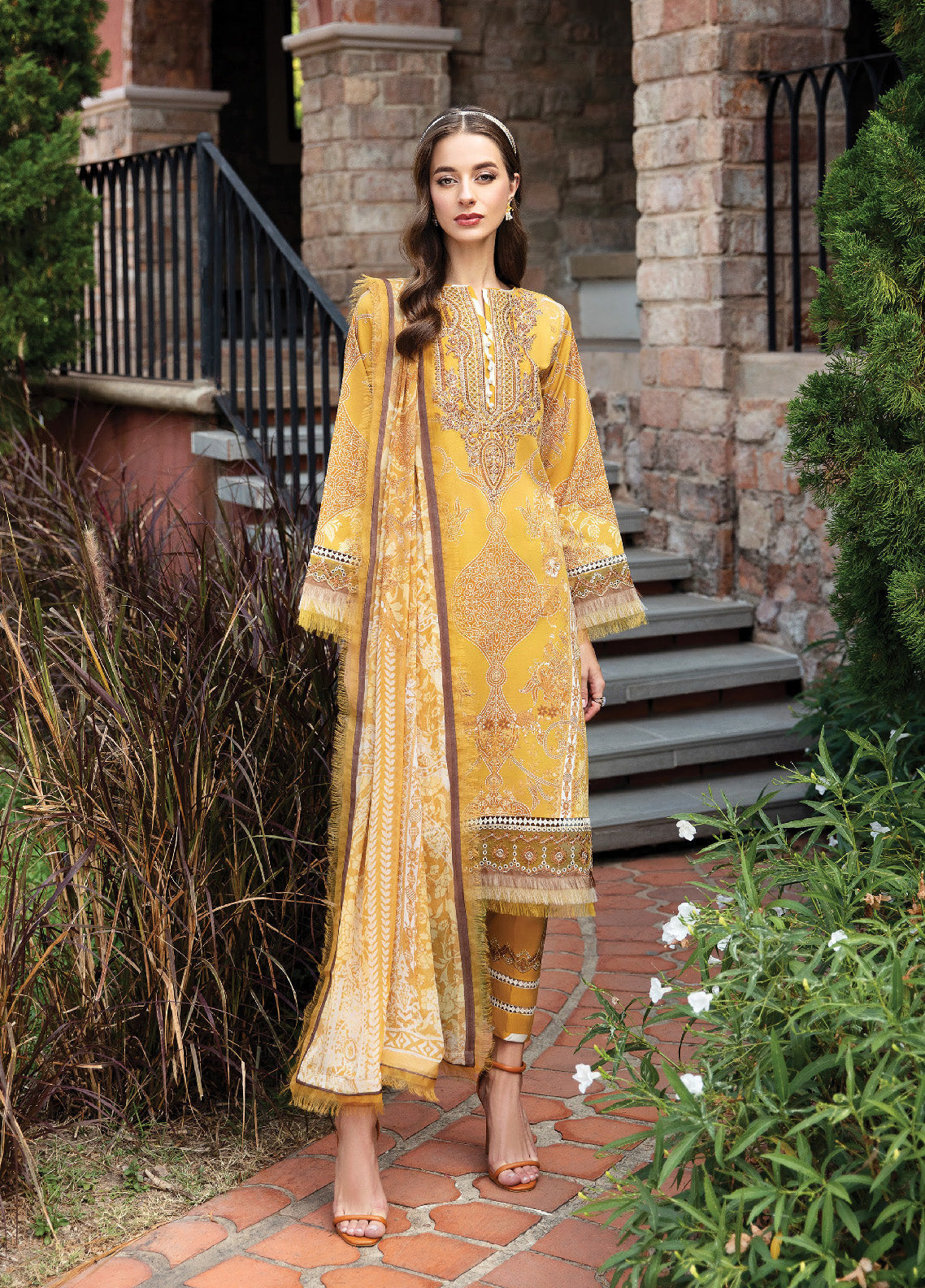 Springtime Ballet By Gulaal Embroidered Lawn Unstitched 3 Piece Suit - GL24L 02 CEYDA Springtime Ballet By Gulaal Embroidered Lawn Unstitched 3 Piece Suit - GL24L 02 CEYDA