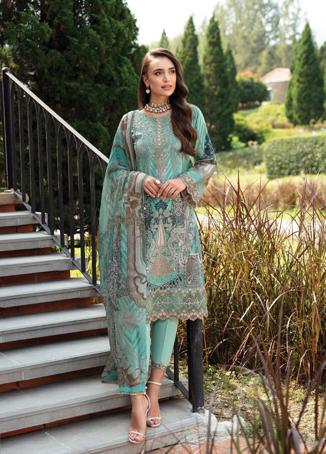 Springtime Ballet By Gulaal Embroidered Lawn Unstitched 3 Piece Suit - GL24L 06 CELINE Springtime Ballet By Gulaal Embroidered Lawn Unstitched 3 Piece Suit - GL24L 06 CELINE