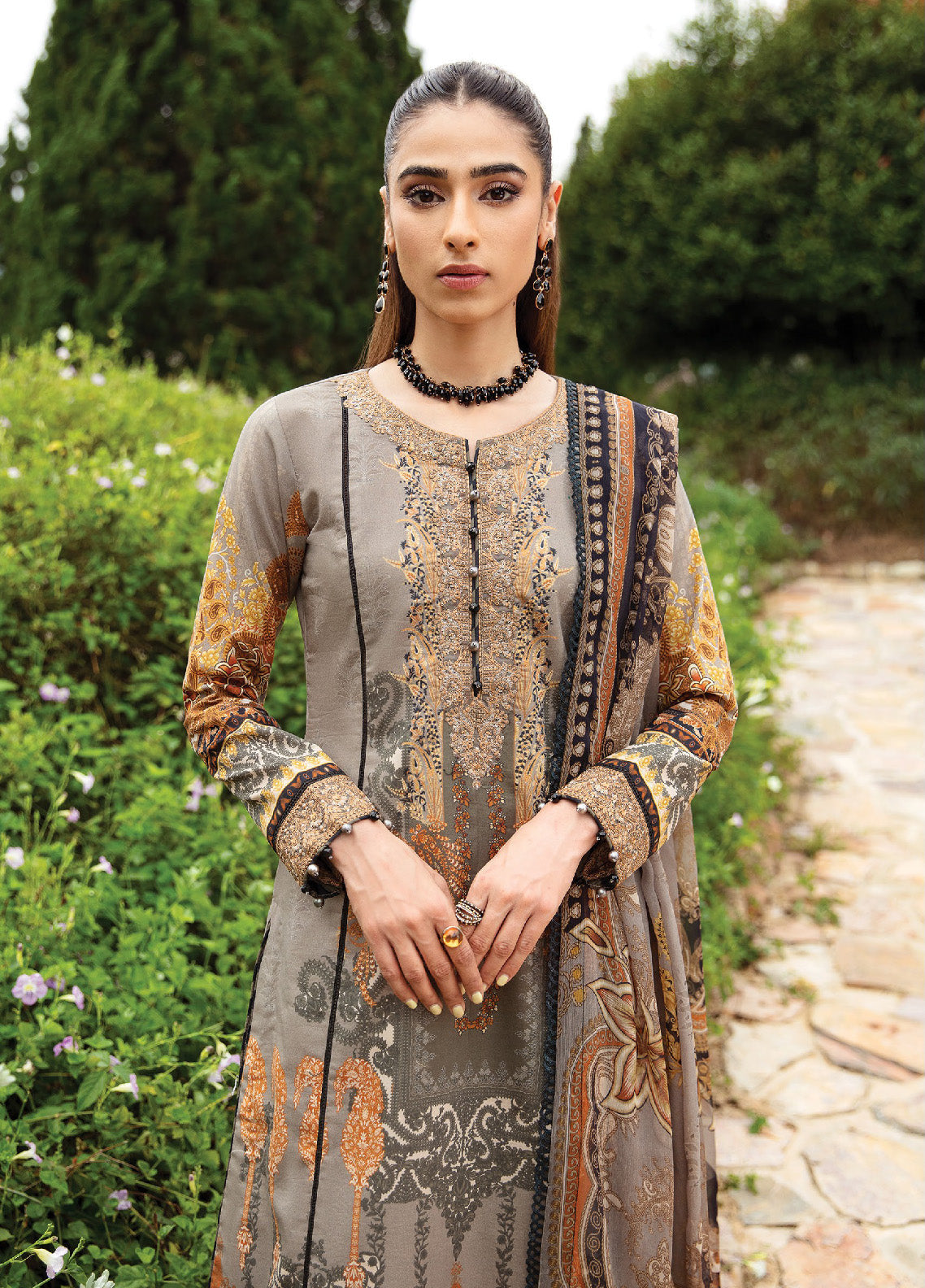 Springtime Ballet By Gulaal Embroidered Lawn Unstitched 3 Piece Suit - GL24L 07 AMIRAT Springtime Ballet By Gulaal Embroidered Lawn Unstitched 3 Piece Suit - GL24L 07 AMIRAT