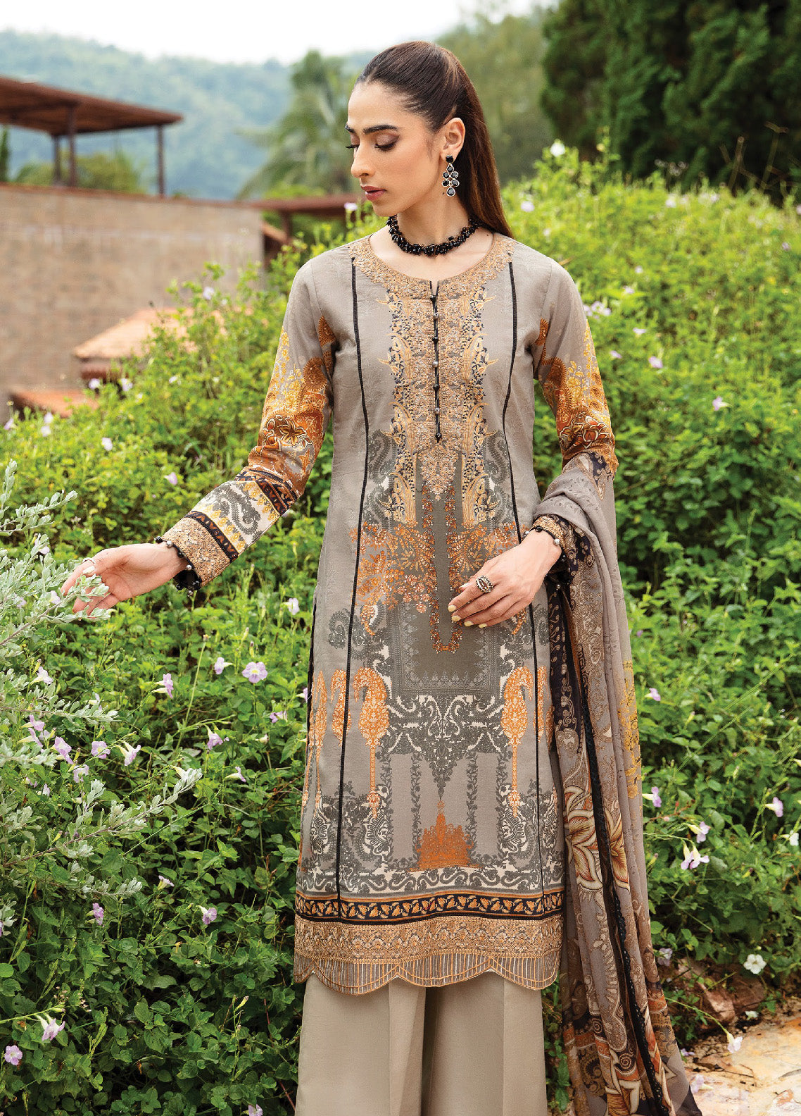 Springtime Ballet By Gulaal Embroidered Lawn Unstitched 3 Piece Suit - GL24L 07 AMIRAT Springtime Ballet By Gulaal Embroidered Lawn Unstitched 3 Piece Suit - GL24L 07 AMIRAT
