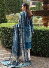 Springtime Ballet By Gulaal Embroidered Lawn Unstitched 3 Piece Suit - GL24L 08 AZUR