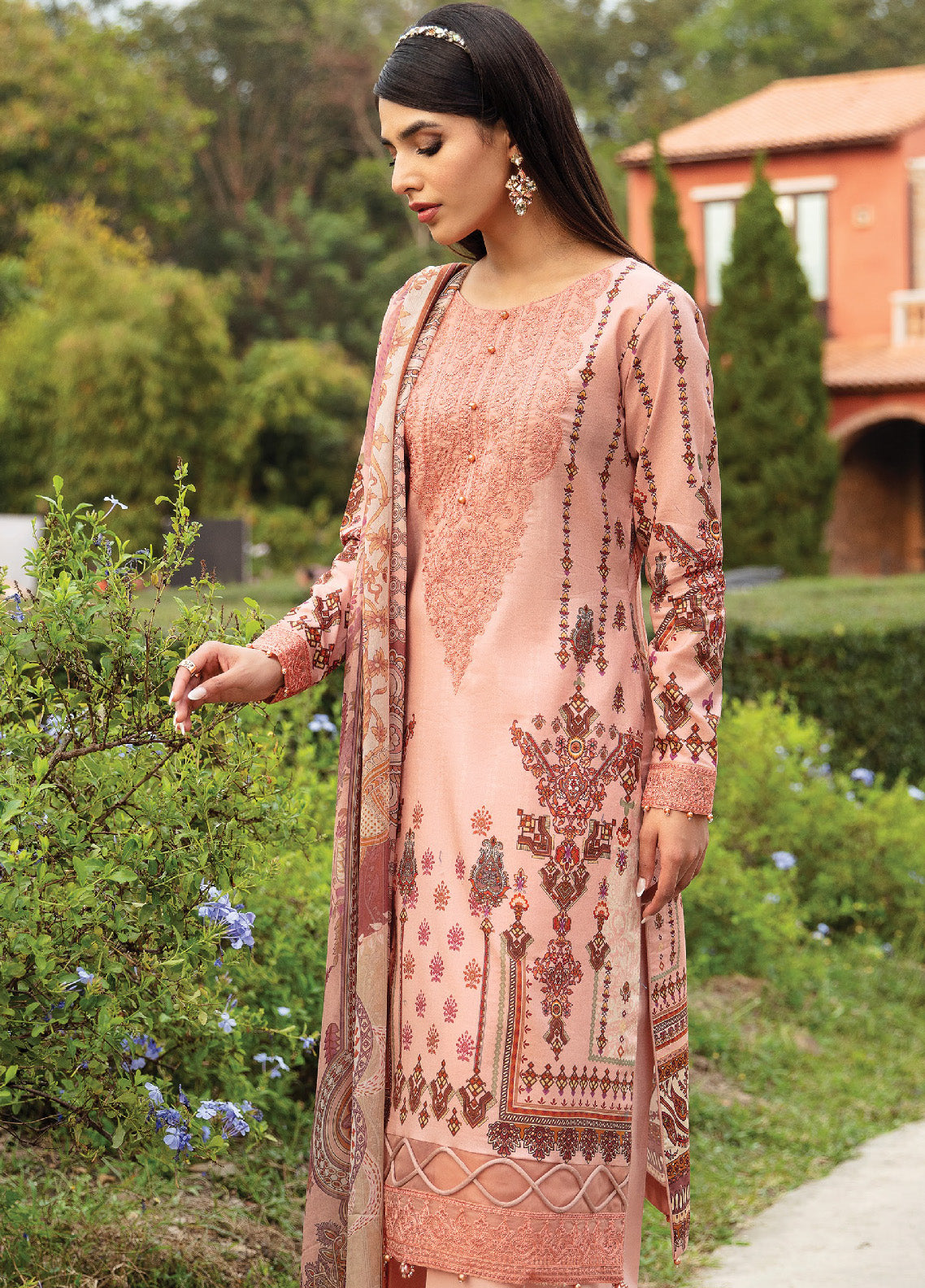 Springtime Ballet By Gulaal Embroidered Lawn Unstitched 3 Piece Suit - GL24L 12 HESTIA Springtime Ballet By Gulaal Embroidered Lawn Unstitched 3 Piece Suit - GL24L 12 HESTIA