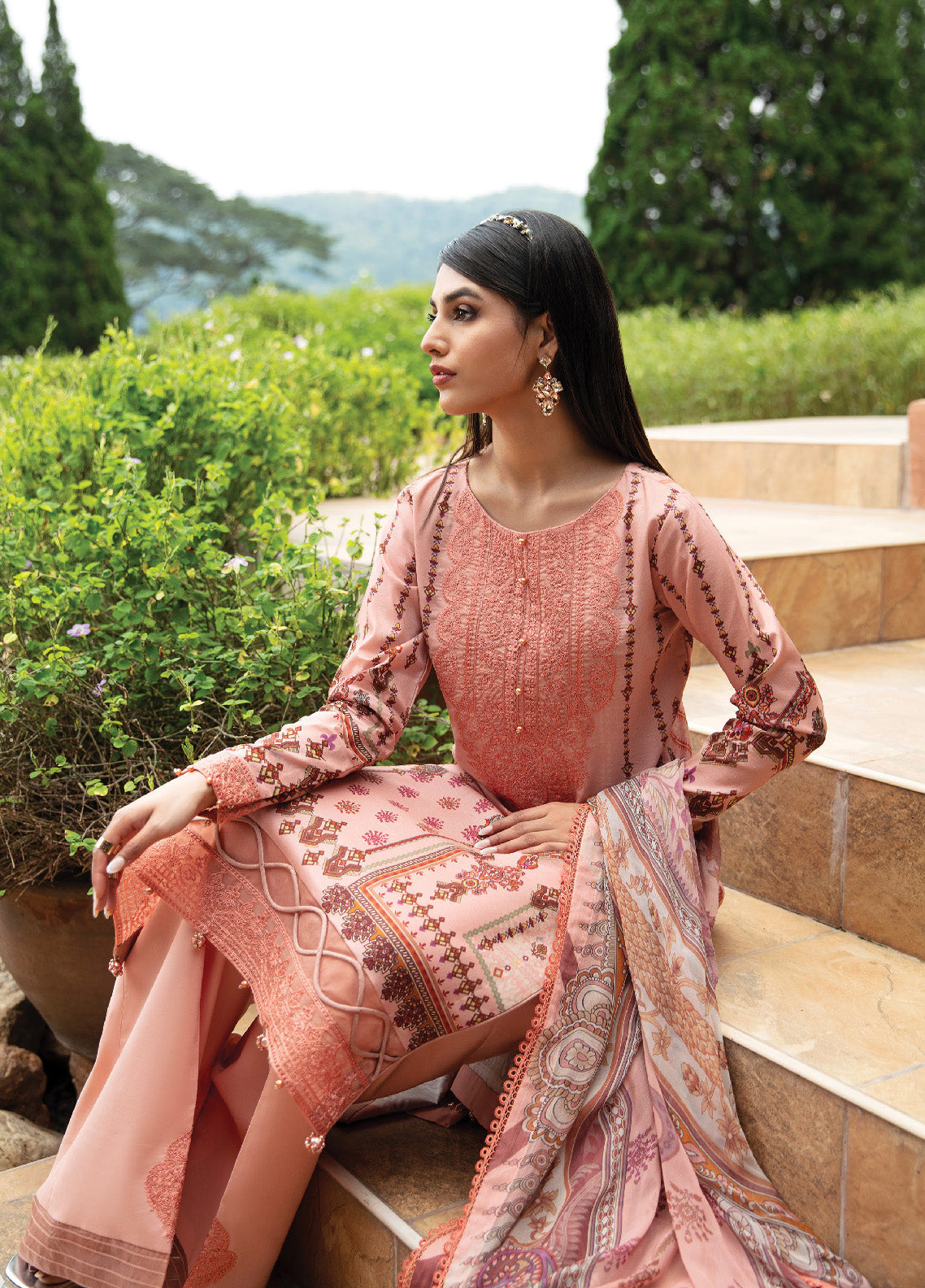 Springtime Ballet By Gulaal Embroidered Lawn Unstitched 3 Piece Suit - GL24L 12 HESTIA Springtime Ballet By Gulaal Embroidered Lawn Unstitched 3 Piece Suit - GL24L 12 HESTIA