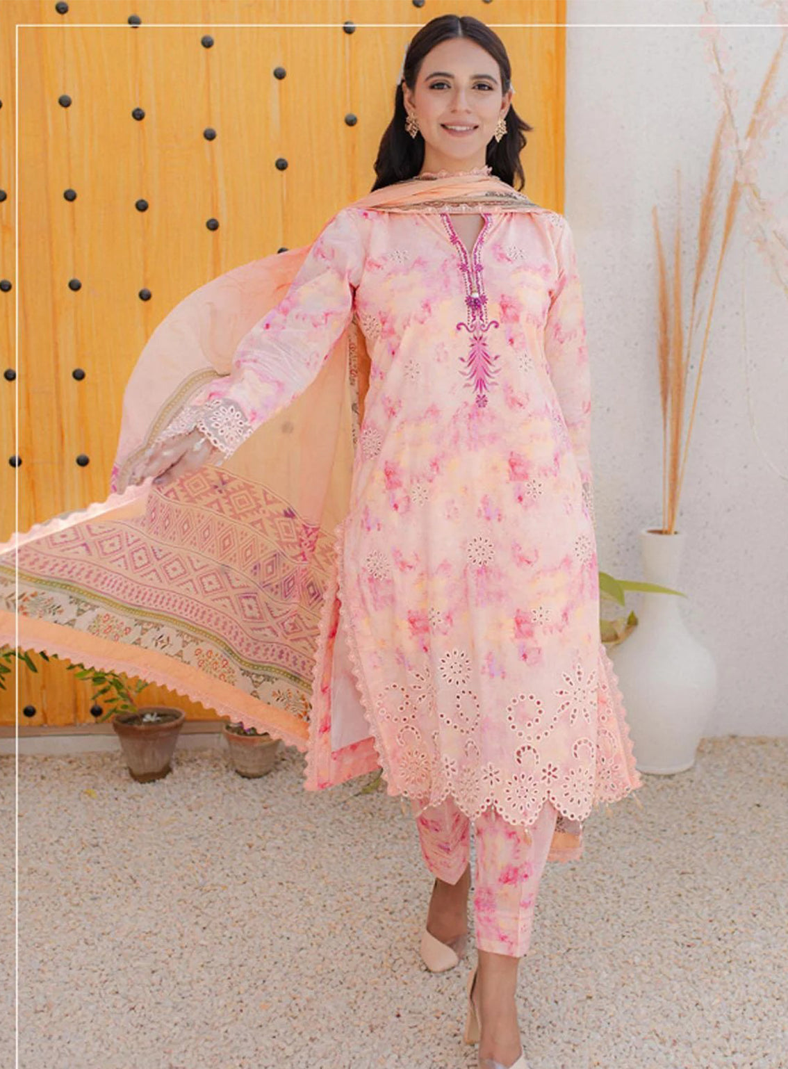 Sunshine Bloom By Al Zohaib Embroidered Cambric Unstitched 3 Piece Suit - 01 Sunshine Bloom By Al Zohaib Embroidered Cambric Unstitched 3 Piece Suit - 01
