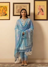 Sunshine Bloom By Al Zohaib Embroidered Lawn Unstitched 3 Piece Suit - AZ24SBCE 05