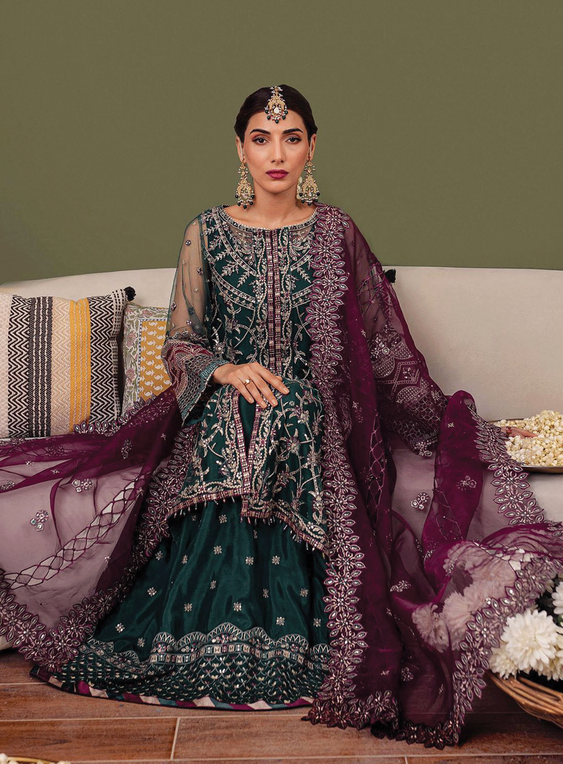 Tabeer By Farasha Embroidered Net Unstitched 4 Piece Suit - FRS23TW 04 GIA Tabeer By Farasha Embroidered Net Unstitched 4 Piece Suit - FRS23TW 04 GIA