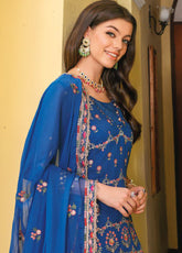 The Magic Of Luxury Fashion By Gul Ahmed Embroidered Chiffon Unstitched 3 Piece Suit - GA24PL LE-42014