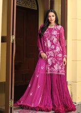 The Magic Of Luxury Fashion By Gul Ahmed Embroidered Chiffon Unstitched 3 Piece Suit - GA24PL LE-42020