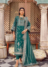 The Magic Of Luxury Fashion By Gul Ahmed Embroidered Jacquard Unstitched 3 Piece Suit - GA24PL JD-32027