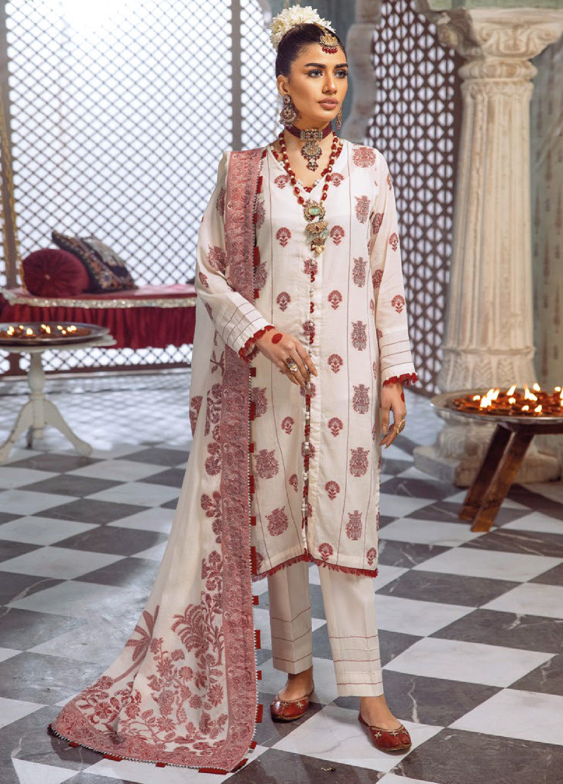 The Magic Of Luxury Fashion By Gul Ahmed Embroidered Jacquard Unstitched 3 Piece Suit - GA24PL JD-42003 The Magic Of Luxury Fashion By Gul Ahmed Embroidered Jacquard Unstitched 3 Piece Suit - GA24PL JD-42003