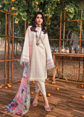 The Magic Of Luxury Fashion By Gul Ahmed Embroidered Lawn Unstitched 3 Piece Suit - GA24PL BCT-42001