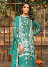 The Magic Of Luxury Fashion By Gul Ahmed Embroidered Lawn Unstitched 3 Piece Suit - GA24PL BCT-42004