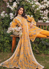 The Magic Of Luxury Fashion By Gul Ahmed Embroidered Lawn Unstitched 3 Piece Suit - GA24PL BCT-42008