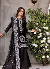 The Magic Of Luxury Fashion By Gul Ahmed Embroidered Lawn Unstitched 3 Piece Suit - GA24PL SP-42003