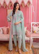 The Magic Of Luxury Fashion By Gul Ahmed Embroidered Swiss Voile Unstitched 3 Piece Suit - GA24PL LSV-42001