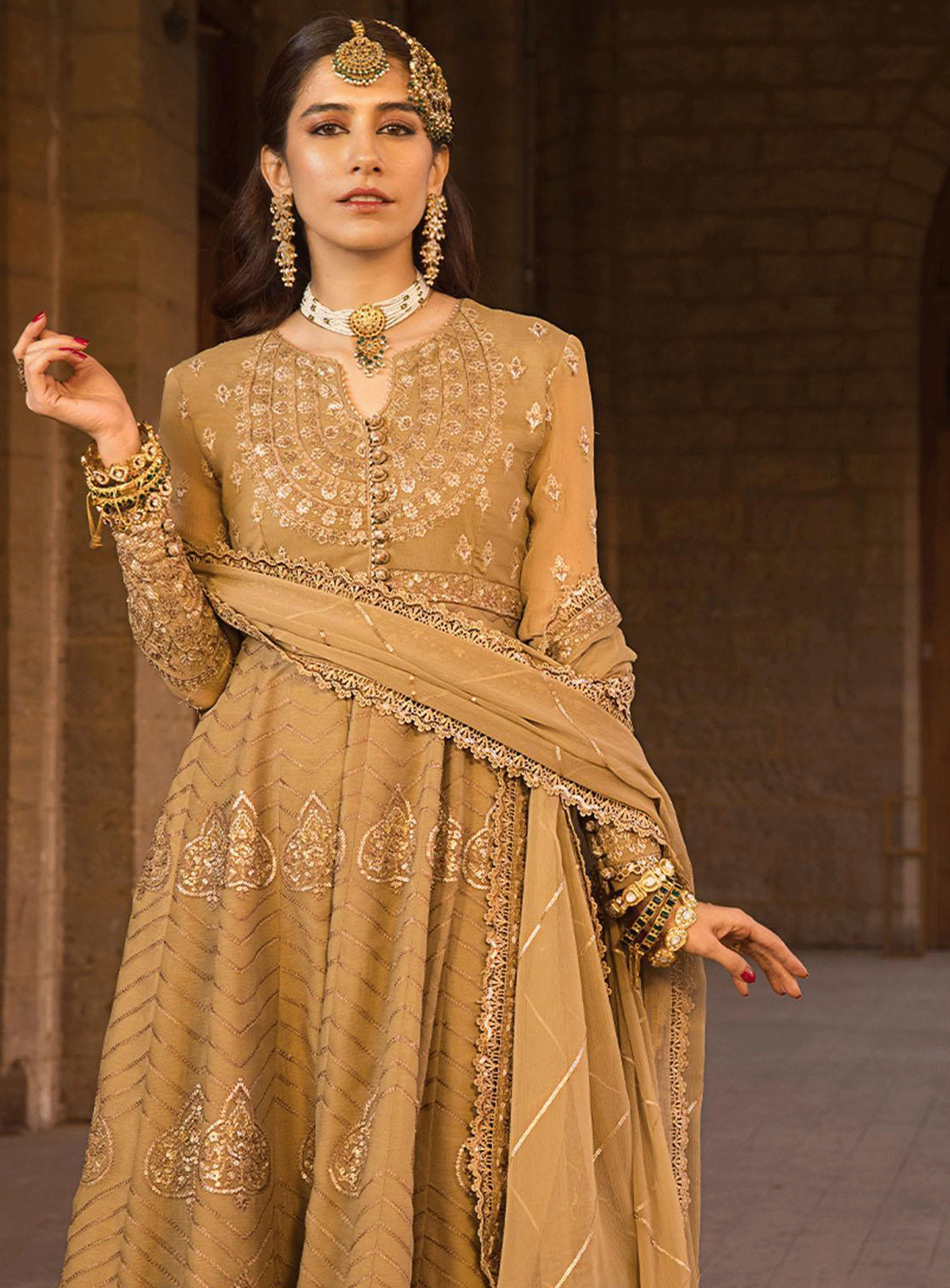 The Mughal Queen by Asim Jofa Embroidered Chiffon Unstitched 3 Piece Suit - AJ23MQ AJMQ-11 The Mughal Queen by Asim Jofa Embroidered Chiffon Unstitched 3 Piece Suit - AJ23MQ AJMQ-11