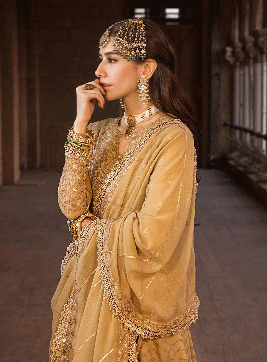 The Mughal Queen by Asim Jofa Embroidered Chiffon Unstitched 3 Piece Suit - AJ23MQ AJMQ-11 The Mughal Queen by Asim Jofa Embroidered Chiffon Unstitched 3 Piece Suit - AJ23MQ AJMQ-11