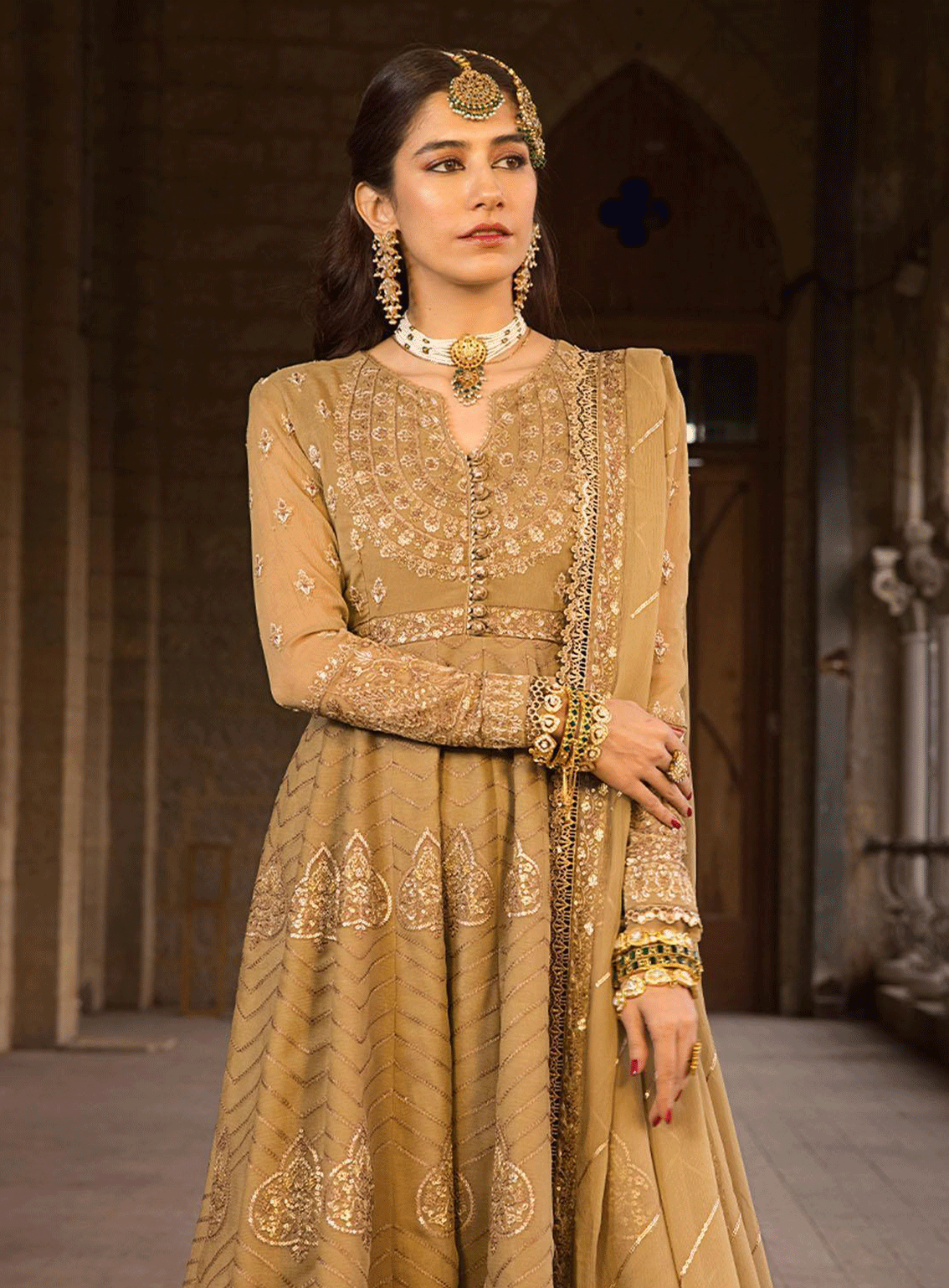 The Mughal Queen by Asim Jofa Embroidered Chiffon Unstitched 3 Piece Suit - AJ23MQ AJMQ-11 The Mughal Queen by Asim Jofa Embroidered Chiffon Unstitched 3 Piece Suit - AJ23MQ AJMQ-11