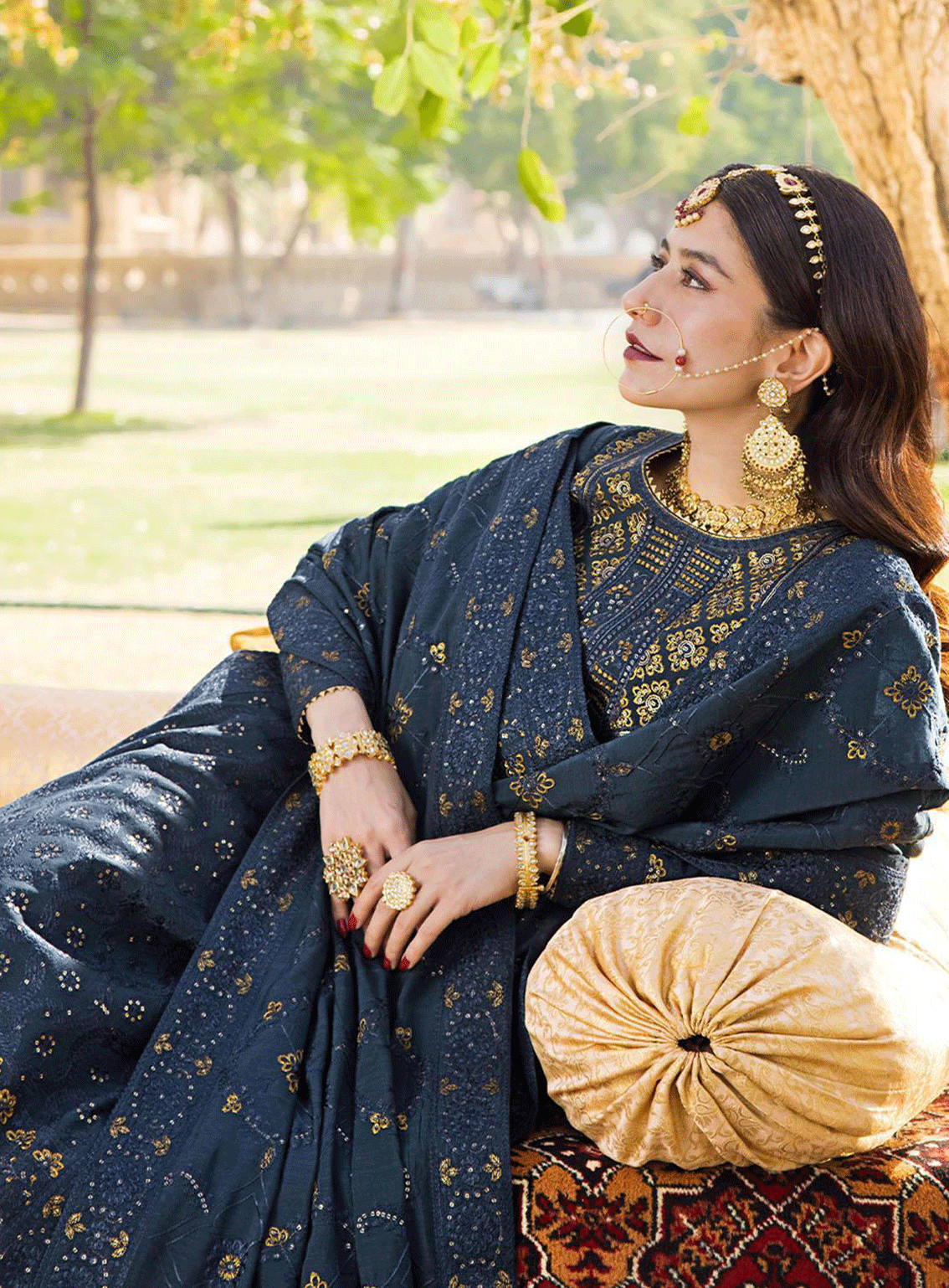 The Mughal Queen by Asim Jofa Embroidered Cotton Unstitched 3 Piece Suit - AJ23MQ AJMQ-10 The Mughal Queen by Asim Jofa Embroidered Cotton Unstitched 3 Piece Suit - AJ23MQ AJMQ-10