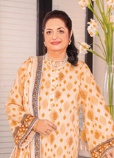 Tribute To Mothers By Gul Ahmed Printed Lawn Unstitched 3 Piece Suit - GA24ML CL-42080 B