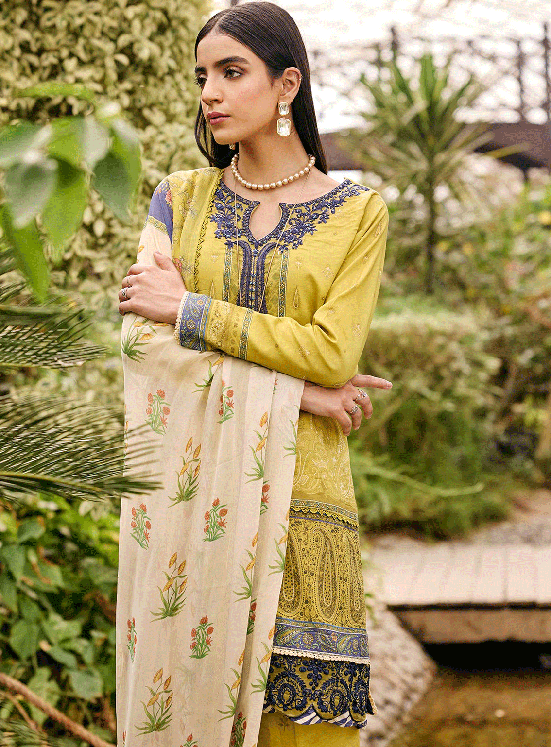 Umang By Motifz Embroidered Lawn Unstitched 3 Piece Suit - MTF23UL 3532 CERULEAN Umang By Motifz Embroidered Lawn Unstitched 3 Piece Suit - MTF23UL 3532 CERULEAN