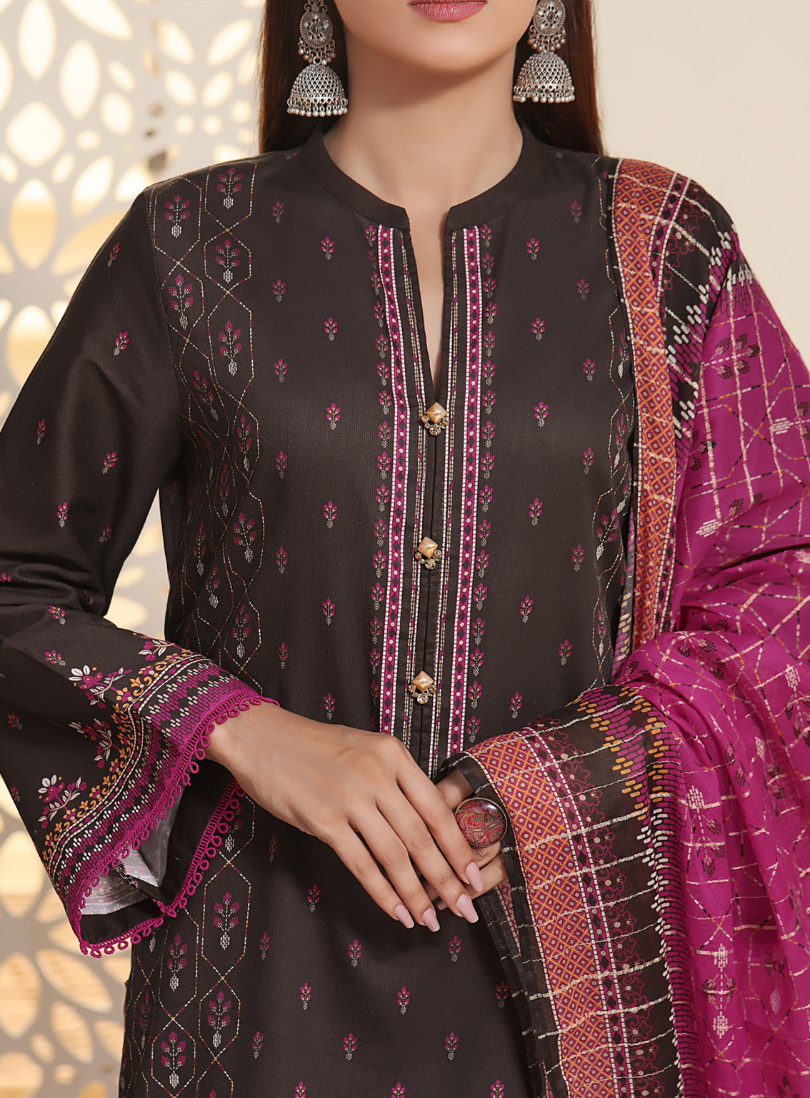 VS Anmol Printed Cottel Unstitched 3 Piece Suit - 242 VS Anmol Printed Cottel Unstitched 3 Piece Suit - 242