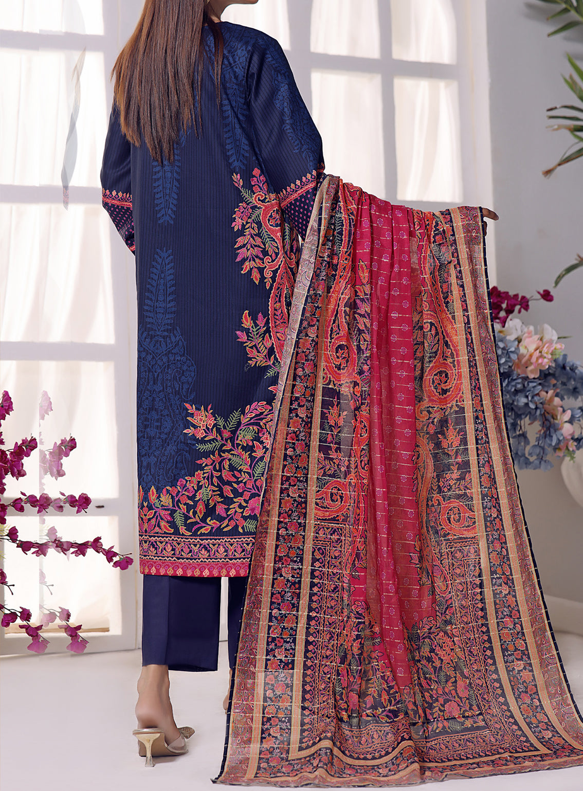 VS Anmol Printed Cottel Unstitched 3 Piece Suit - 243 VS Anmol Printed Cottel Unstitched 3 Piece Suit - 243