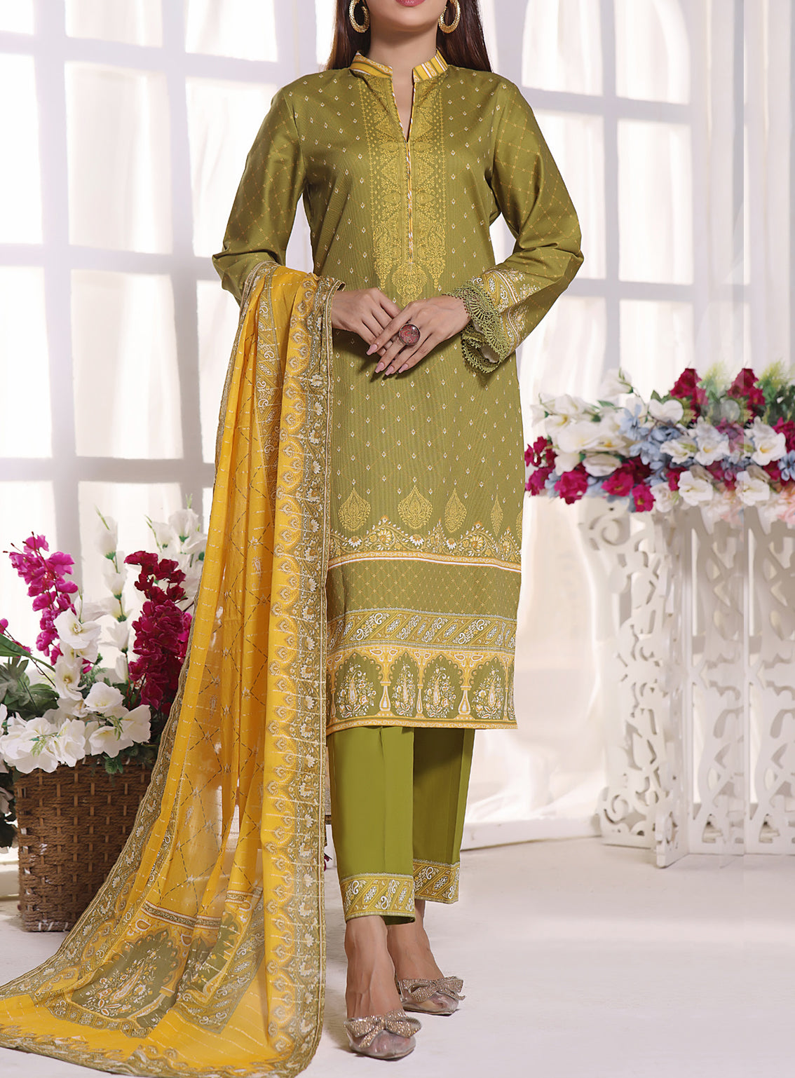 VS Anmol Printed Cottel Unstitched 3 Piece Suit - 246 VS Anmol Printed Cottel Unstitched 3 Piece Suit - 246