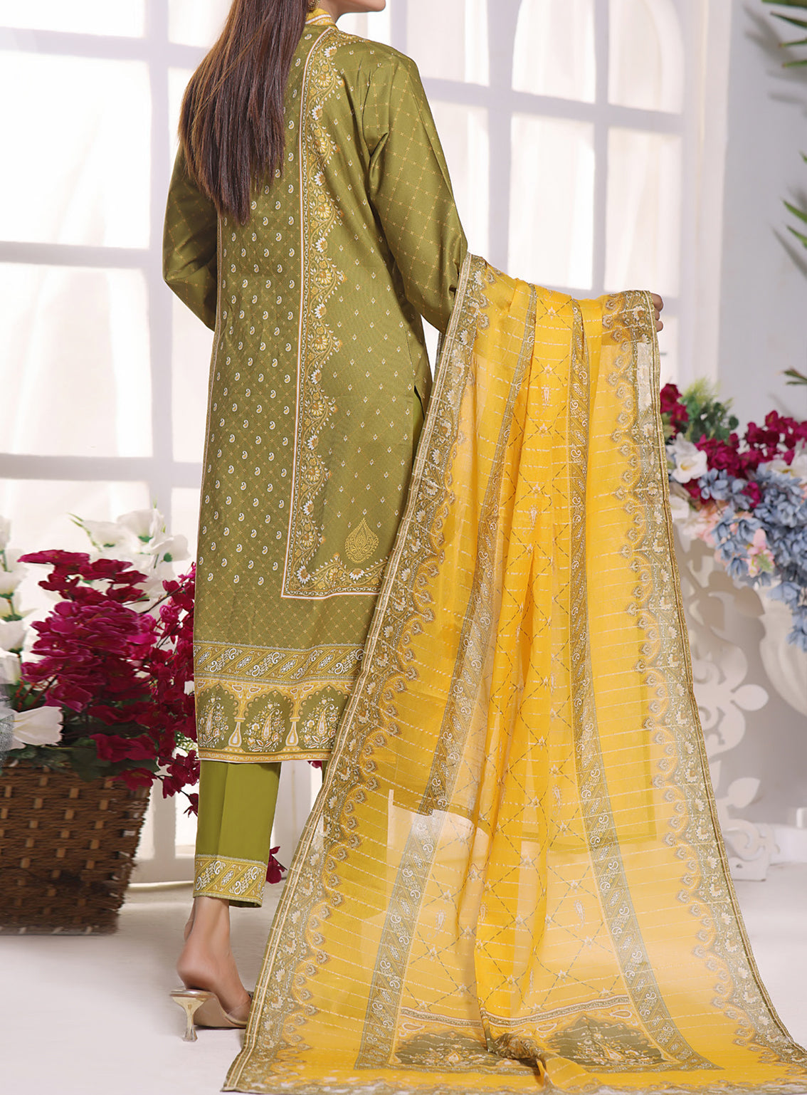 VS Anmol Printed Cottel Unstitched 3 Piece Suit - 246 VS Anmol Printed Cottel Unstitched 3 Piece Suit - 246