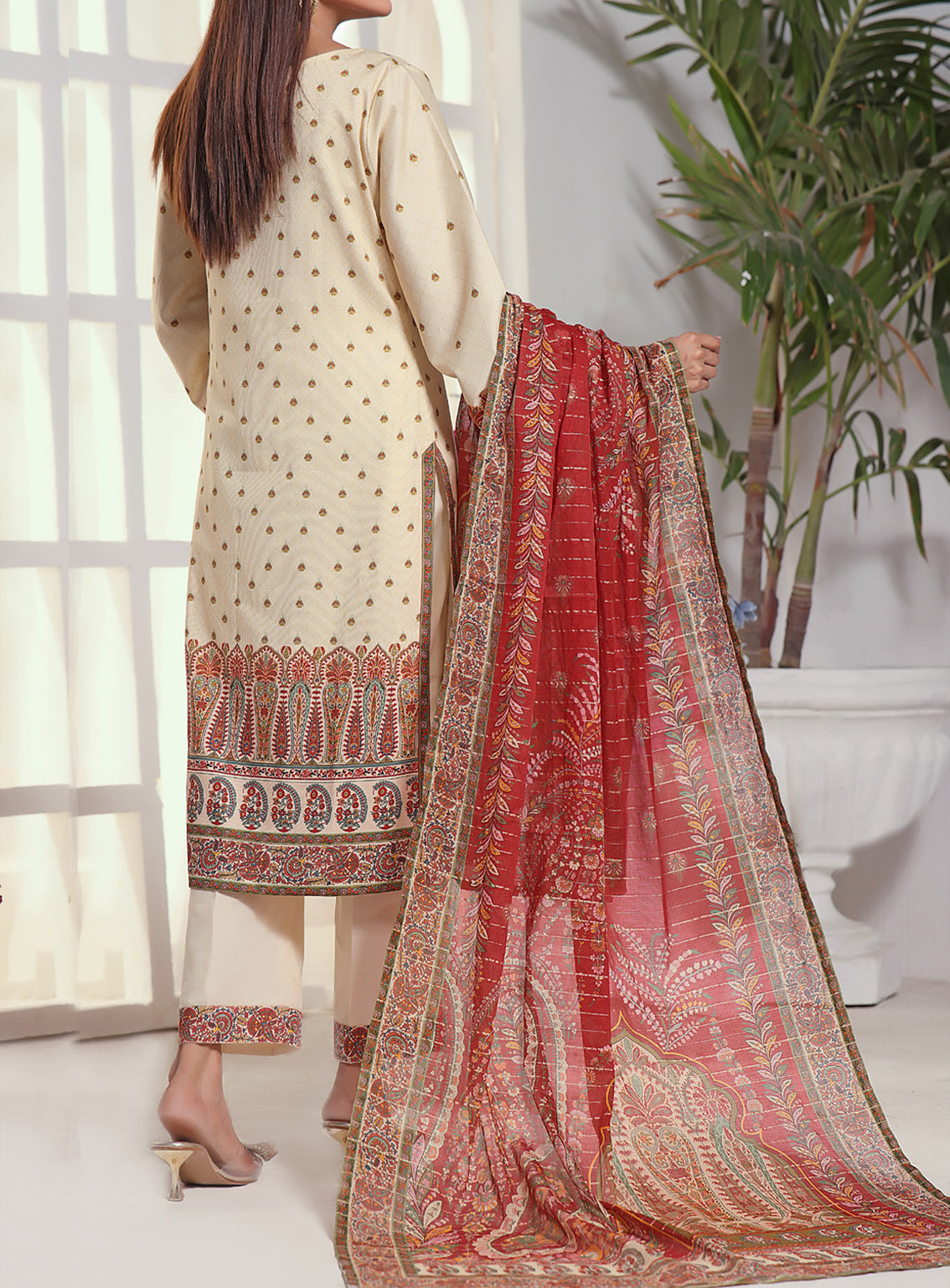 VS Anmol Printed Cottel Unstitched 3 Piece Suit - 249 VS Anmol Printed Cottel Unstitched 3 Piece Suit - 249