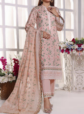 VS Anmol Printed Cottel Unstitched 3 Piece Suit - 250