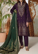 VS Textile Broshia Jacquard Lawn Unstitched 3 Piece Suit - VS24BJL 2307 A