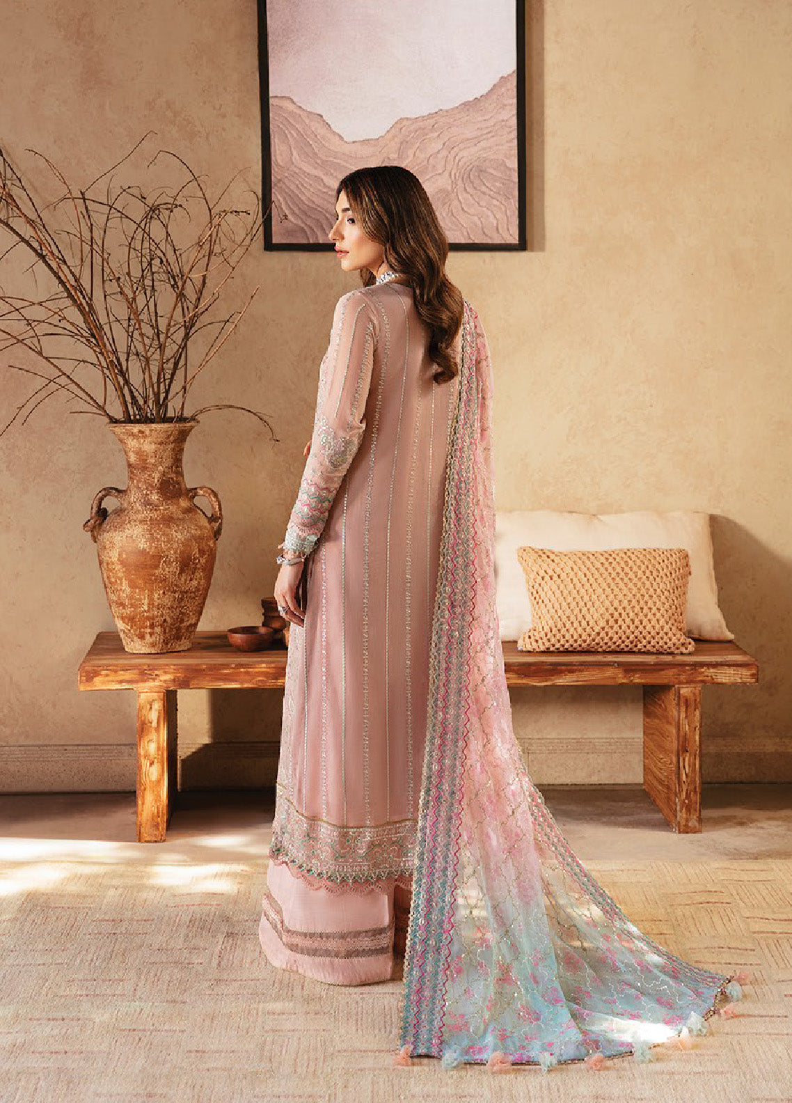 Yesfir By Xenia Formals Embroidered Chiffon Unstitched 3 Piece Suit - XF24Y 01 TAROOB Yesfir By Xenia Formals Embroidered Chiffon Unstitched 3 Piece Suit - XF24Y 01 TAROOB