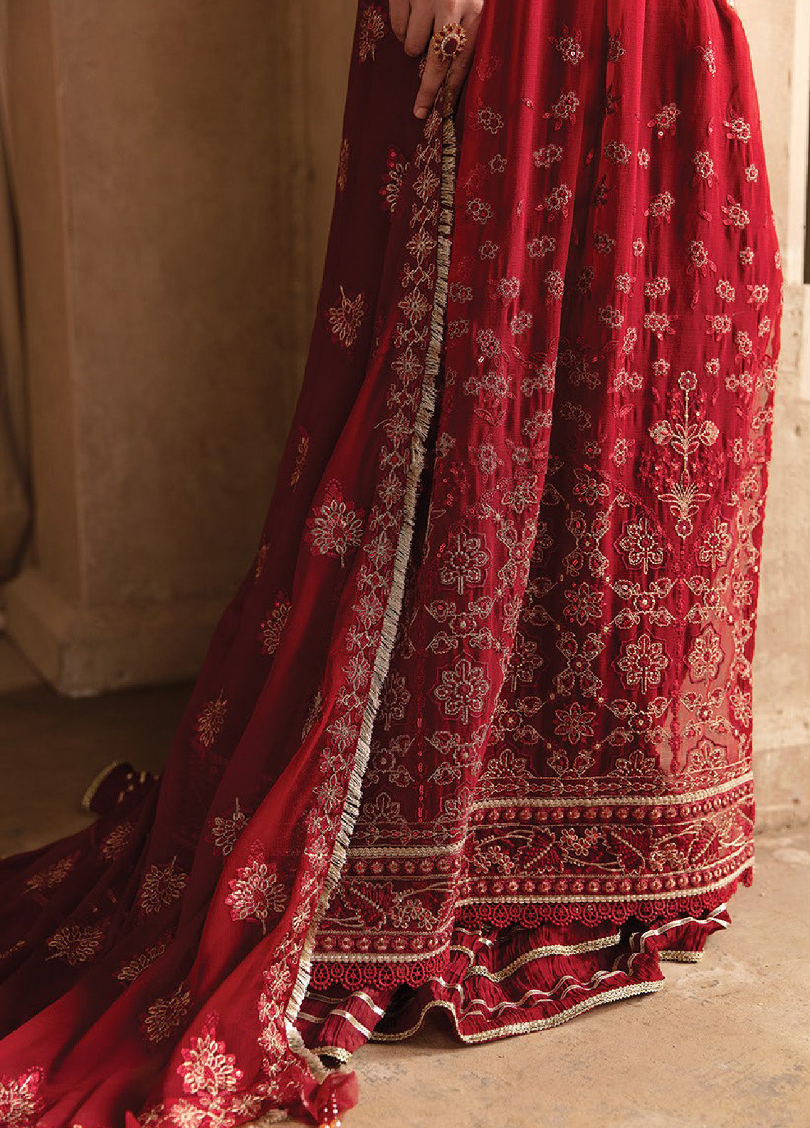 Yesfir By Xenia Formals Embroidered Chiffon Unstitched 3 Piece Suit - XF24Y 04 AARA Yesfir By Xenia Formals Embroidered Chiffon Unstitched 3 Piece Suit - XF24Y 04 AARA