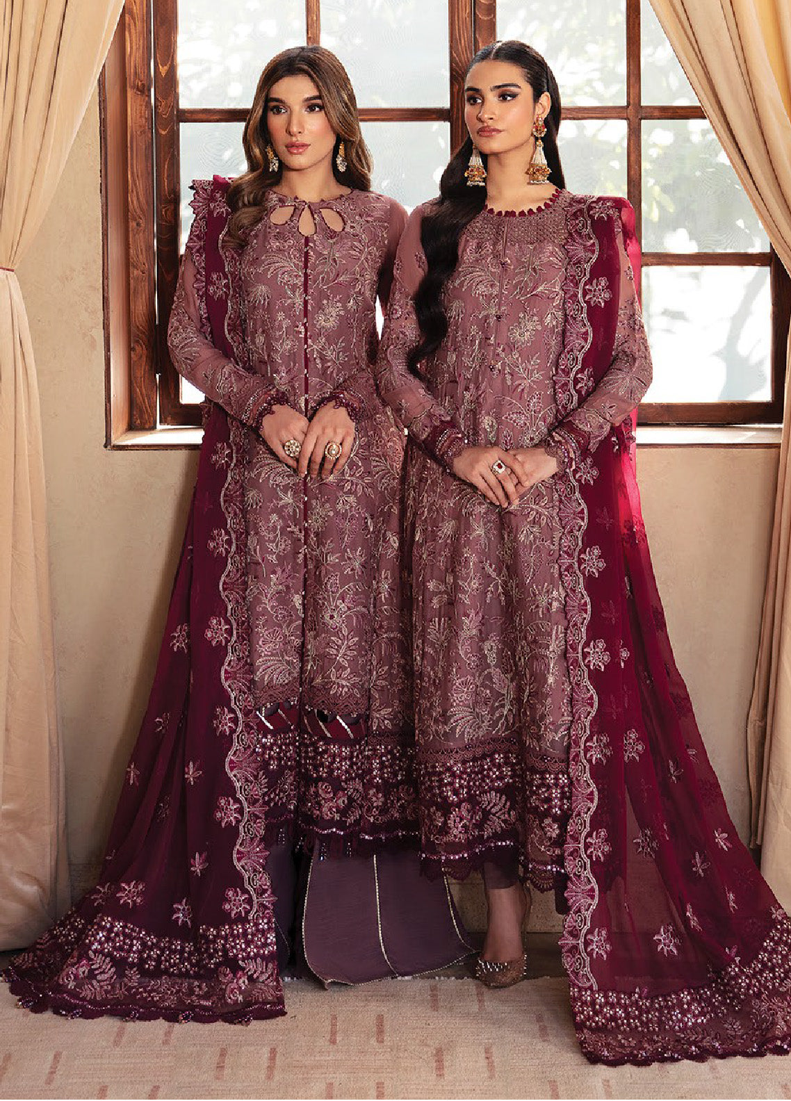 Yesfir By Xenia Formals Embroidered Chiffon Unstitched 3 Piece Suit - XF24Y 05 KAINA Yesfir By Xenia Formals Embroidered Chiffon Unstitched 3 Piece Suit - XF24Y 05 KAINA