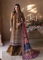 Yesfir By Xenia Formals Embroidered Chiffon Unstitched 3 Piece Suit - XF24Y 07 TUHI