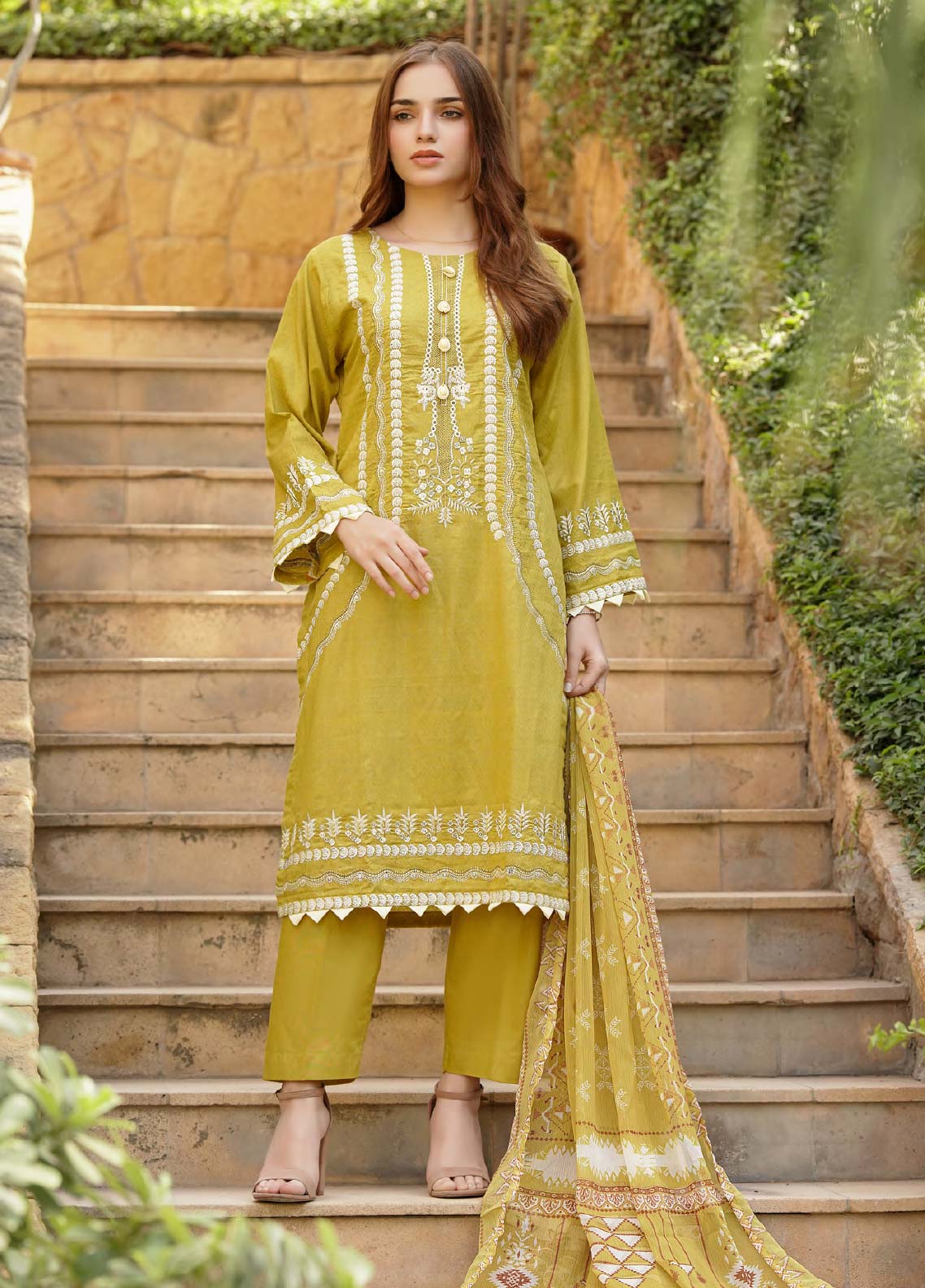 D#01 Fine Tex Zenia Emb Collection 1122 Yellow D#01 Fine Tex Zenia Emb Collection 1122 Yellow