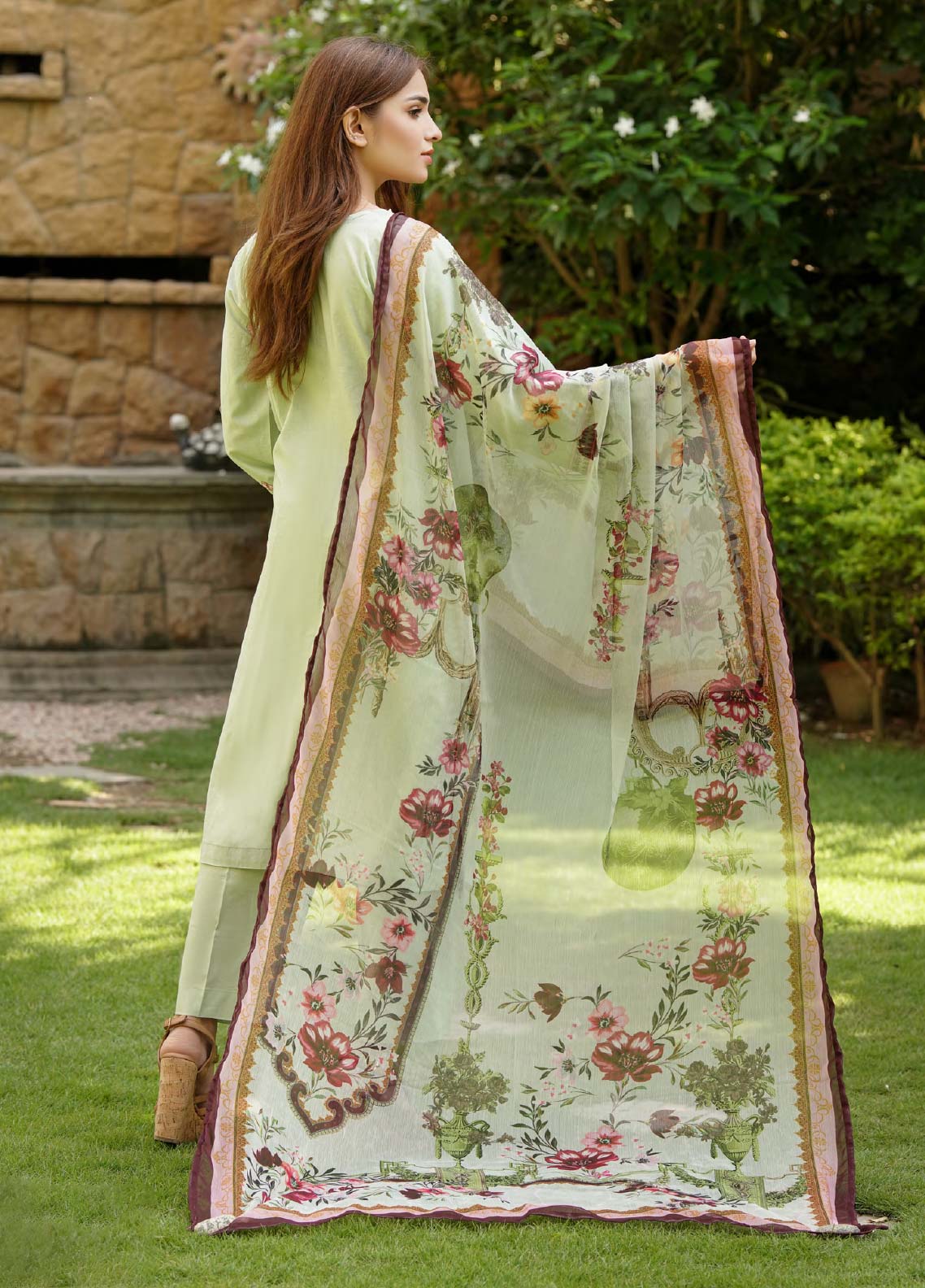 D#02 Fine Tex Zenia Emb Collection 1122 Green D#02 Fine Tex Zenia Emb Collection 1122 Green