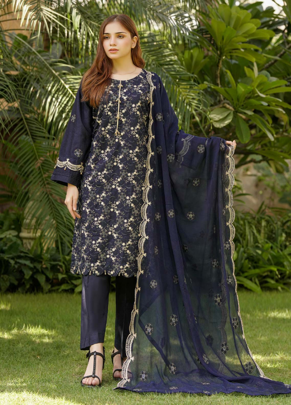 D#03 Fine Tex Zenia Emb Collection 1122 Blue D#03 Fine Tex Zenia Emb Collection 1122 Blue