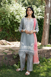 ZaraShajahan Unstitched 3 Piece D#4A