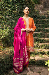 ZaraShajahan Unstitched 3 Piece D#5A