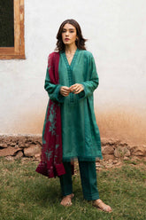 ZaraShajahan Unstitched 3 Piece D#9B