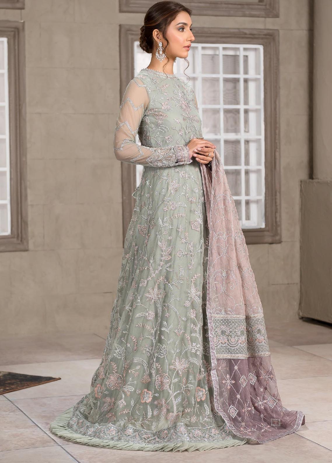 Falak By Zarif Embroidered Net Unstitched 3 Piece Suit - 01 Falak By Zarif Embroidered Net Unstitched 3 Piece Suit - 01
