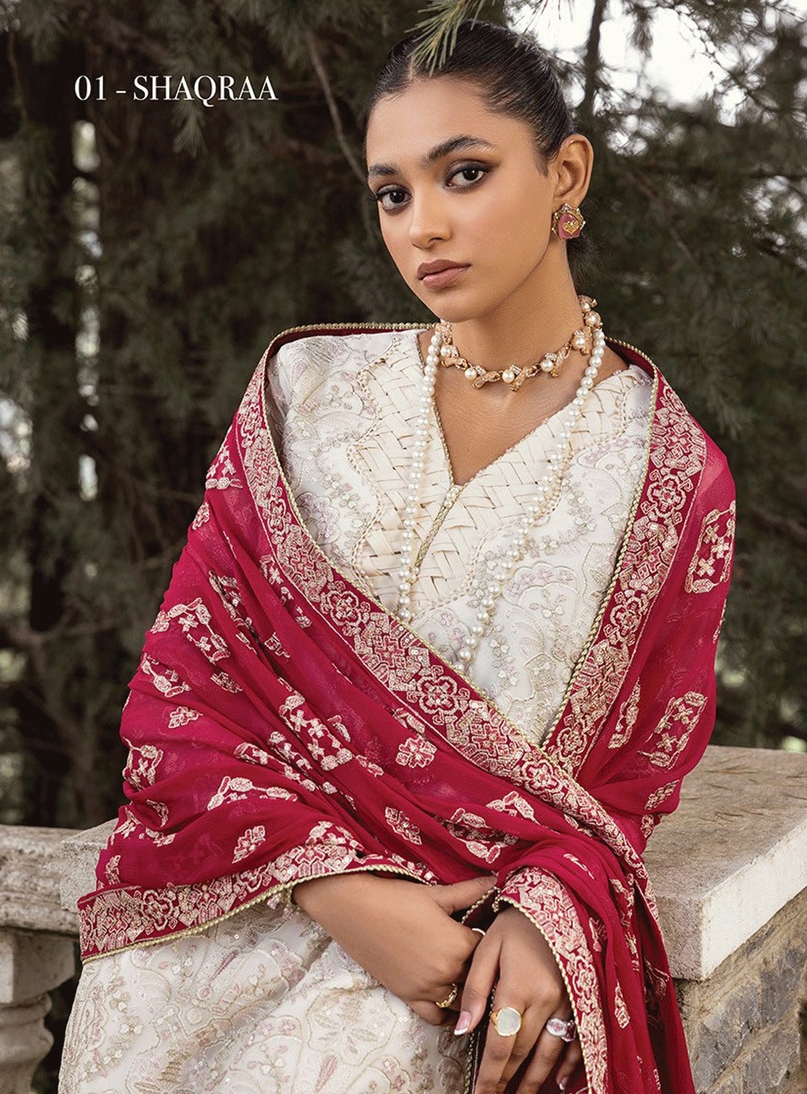Zahra By Xenia Formals Embroidered Chiffon Unstitched 3 Piece Suit - XF23ZL 01 SHAQRAA Zahra By Xenia Formals Embroidered Chiffon Unstitched 3 Piece Suit - XF23ZL 01 SHAQRAA